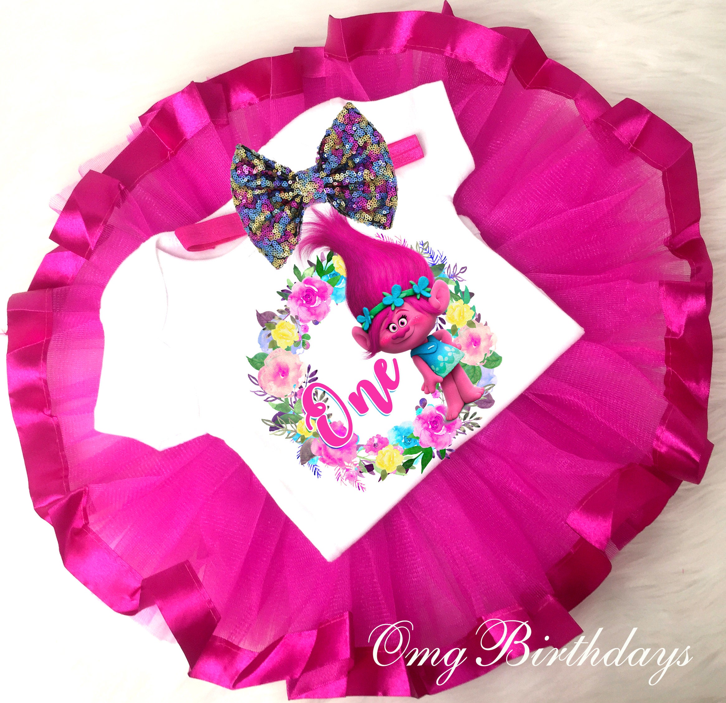 trolls 1st birthday outfit