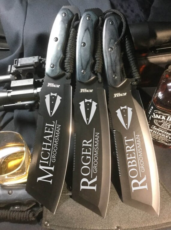 Machete personalized machete gun gift groomsman gift Etsy