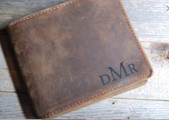 Leather Wallet Men S Leather Wallet Cowhide Leather Etsy