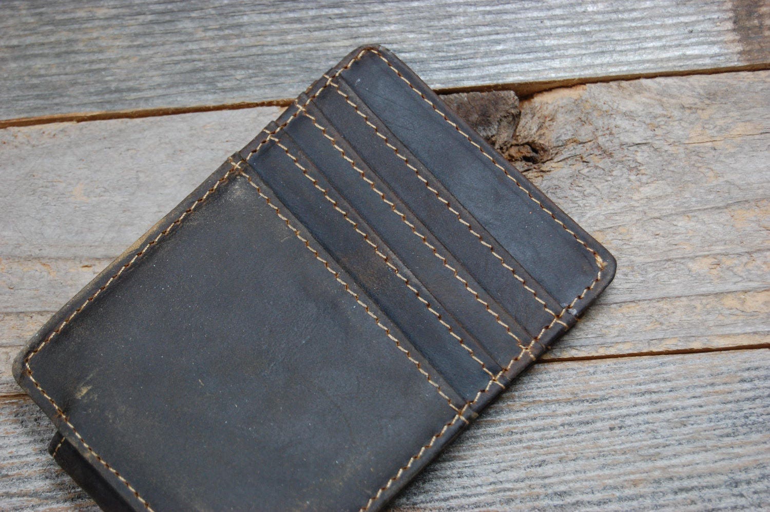 Men's Leather Money Clip Etsy