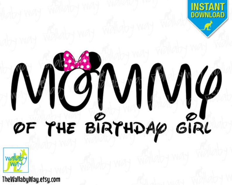 mommy of the birthday girl minnie mouse