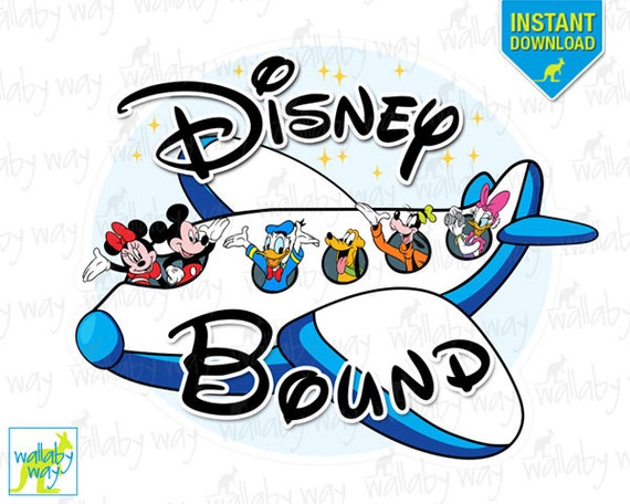 Disney Bound Mickey Airplane Printable Iron On Transfer or