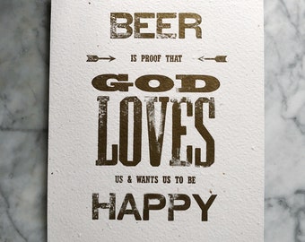 Beer Is Proof Etsy