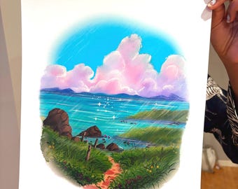 Hand Painted Natural Scenery