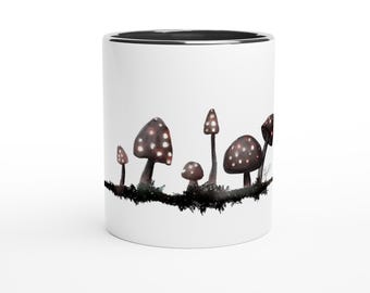 Enchanted Mushroom Art Mug – Whimsical Forest Ceramic Cup-dishwasher Dafe