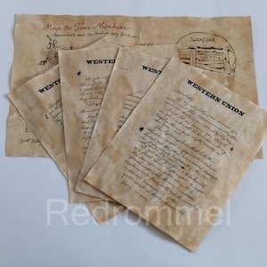 BTTF Zurück in die Zukunft 3 Prop, Doc's Letter to Marty mit Karte