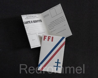 WW2 Free French Infantry ID Card