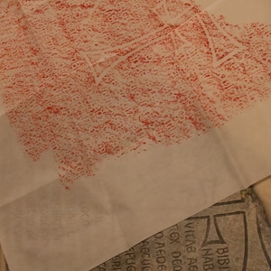 Indiana Jones Movie Prop, Grail Tablet Rubbing