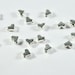 Tiny Pewter Heart Beads 25 Beads 7 x 6 mm
