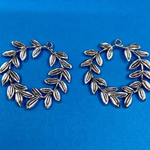Wreath Leaf Charms (2 charms)