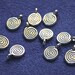 Pewter Spiral Charms (10 charms) 11.5mm