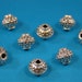 Large Bali Style Pewter Beads 8 Beads (10 mm)