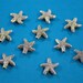 Bali Style Large Pewter Starfish Beads 14 x 14 x 4 mm 12 Beads