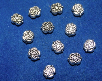 Pewter Starfish Beads 12 Beads