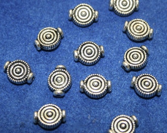 Pewter Beads 12 beads (10 mm)