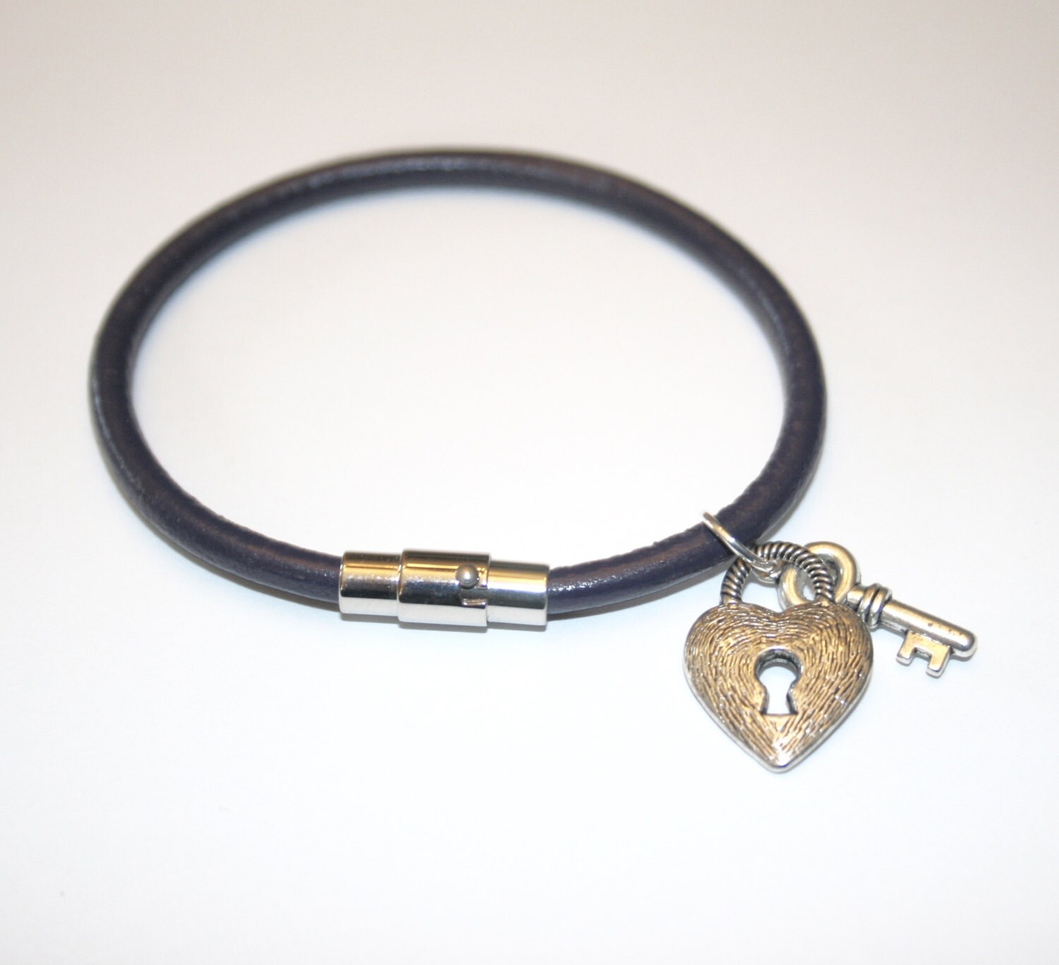Leather Charm Bracelet