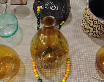 Ceramic bead necklace