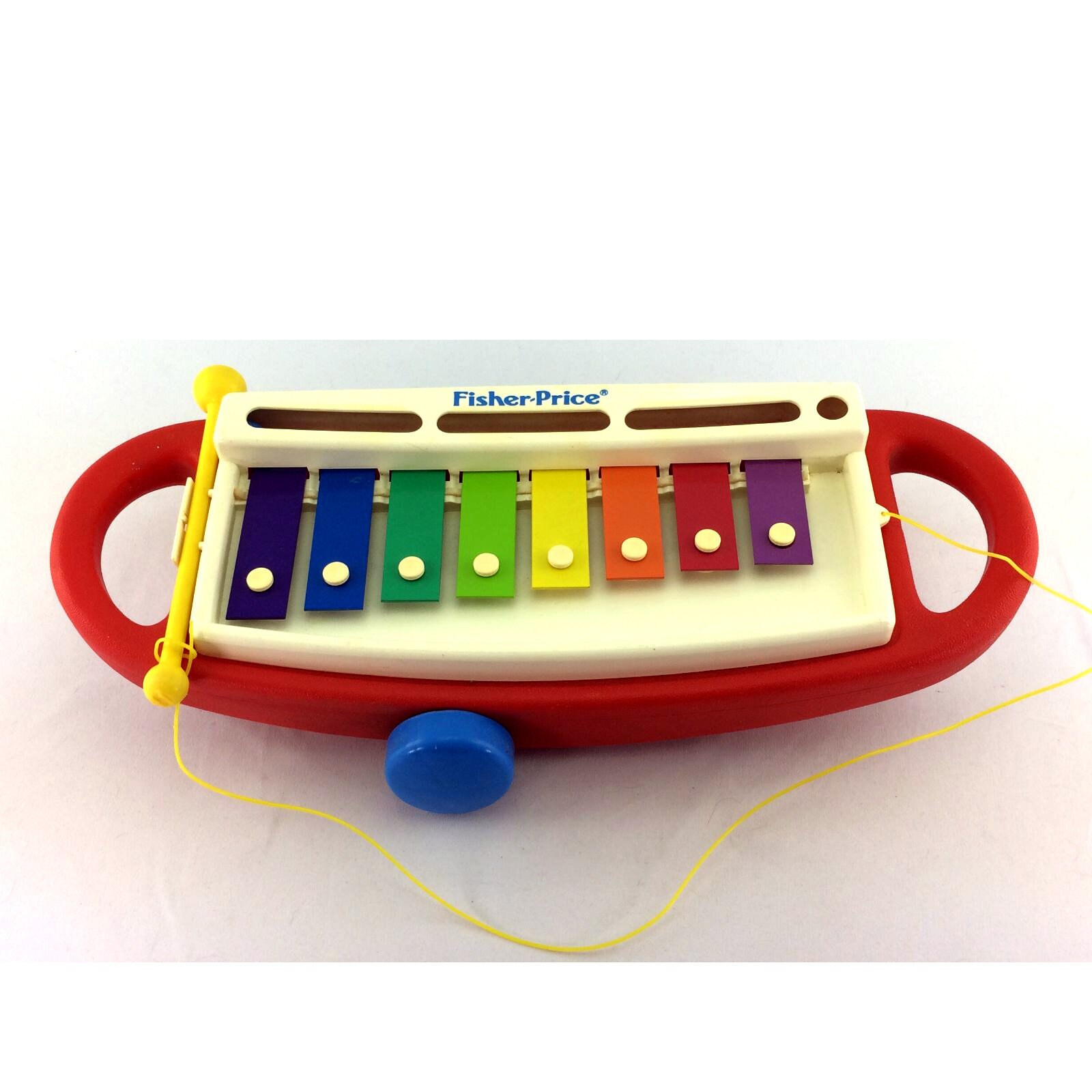 Fisher Price Rock N Roll Xylophone & Yellow Mallet 2214 Pull Etsy
