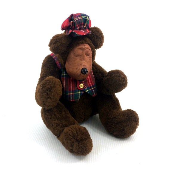 teddy bear with porcelain face