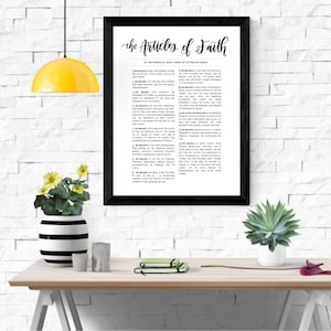 Articles of Faith / LDS Print