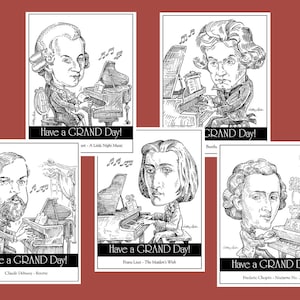 HAVE A GRAND DAY Classical note cards