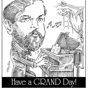 HAVE A GRAND DAY Classical note cards image 7
