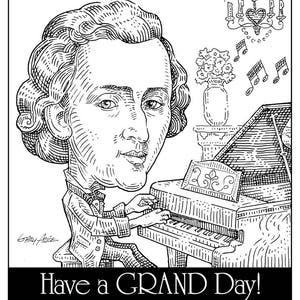 HAVE A GRAND DAY Classical note cards image 6