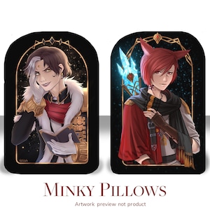 ffxiv G&#39;raha Tia Emet-Selch pillow plush Final Fantasy XIV ff14 fanart