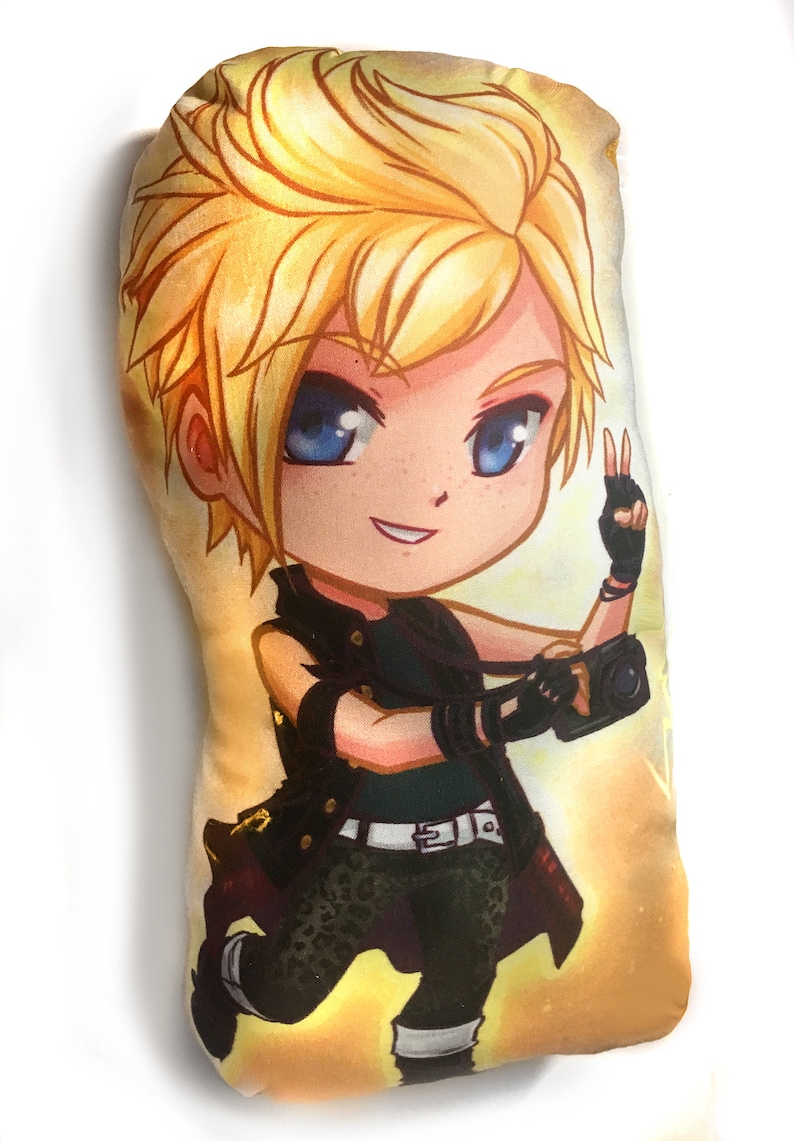 Prompto, Noctis, Ignis, Gladio Chibi Pillow Plushies. Final Fantasy XV 3 image 4