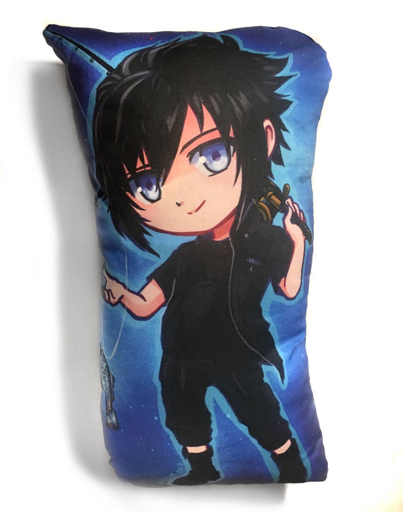 Prompto, Noctis, Ignis, Gladio Chibi Pillow Plushies. Final Fantasy XV 3 image 3