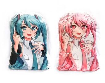 Hatsune Miku sakura vocaloid almohada felpa fan art evento posventa