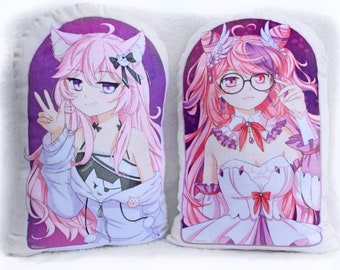 Nyanners & Ironmouse pillow plush fan art Event Aftersale