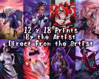 12 x 18in Artist Fan art Prints! Baiken, Bealz, Sombra and more.