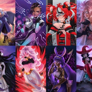 Large Artist Fan art Prints! Baiken, Bealz, Sombra and more.