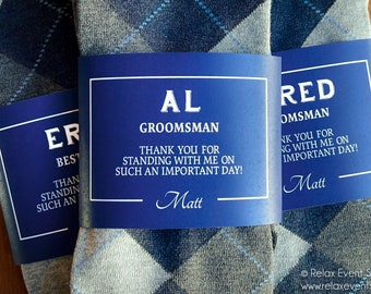 THE ORIGINAL Groomsman Socks Custom Labels ©
