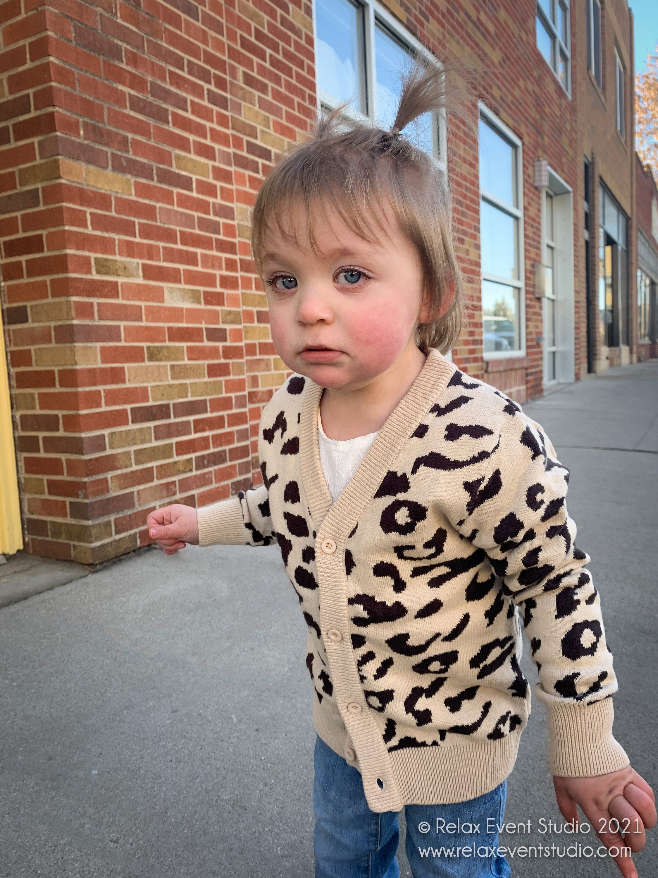 Little Girl Sweater Leopard Cardigan Etsy