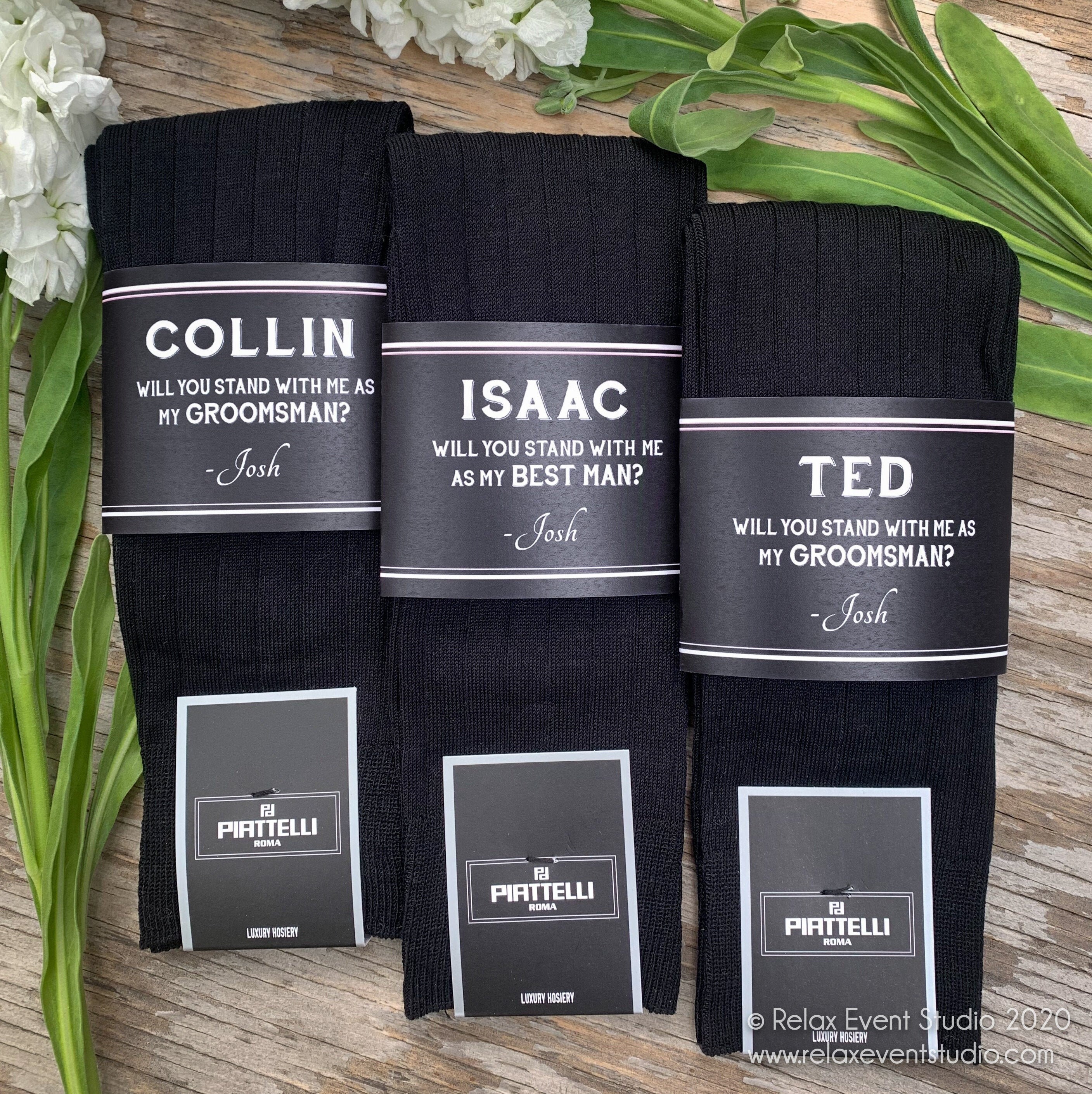THE ORIGINAL Will You Be My Groomsman Socks for Asking Groomsmen ©
