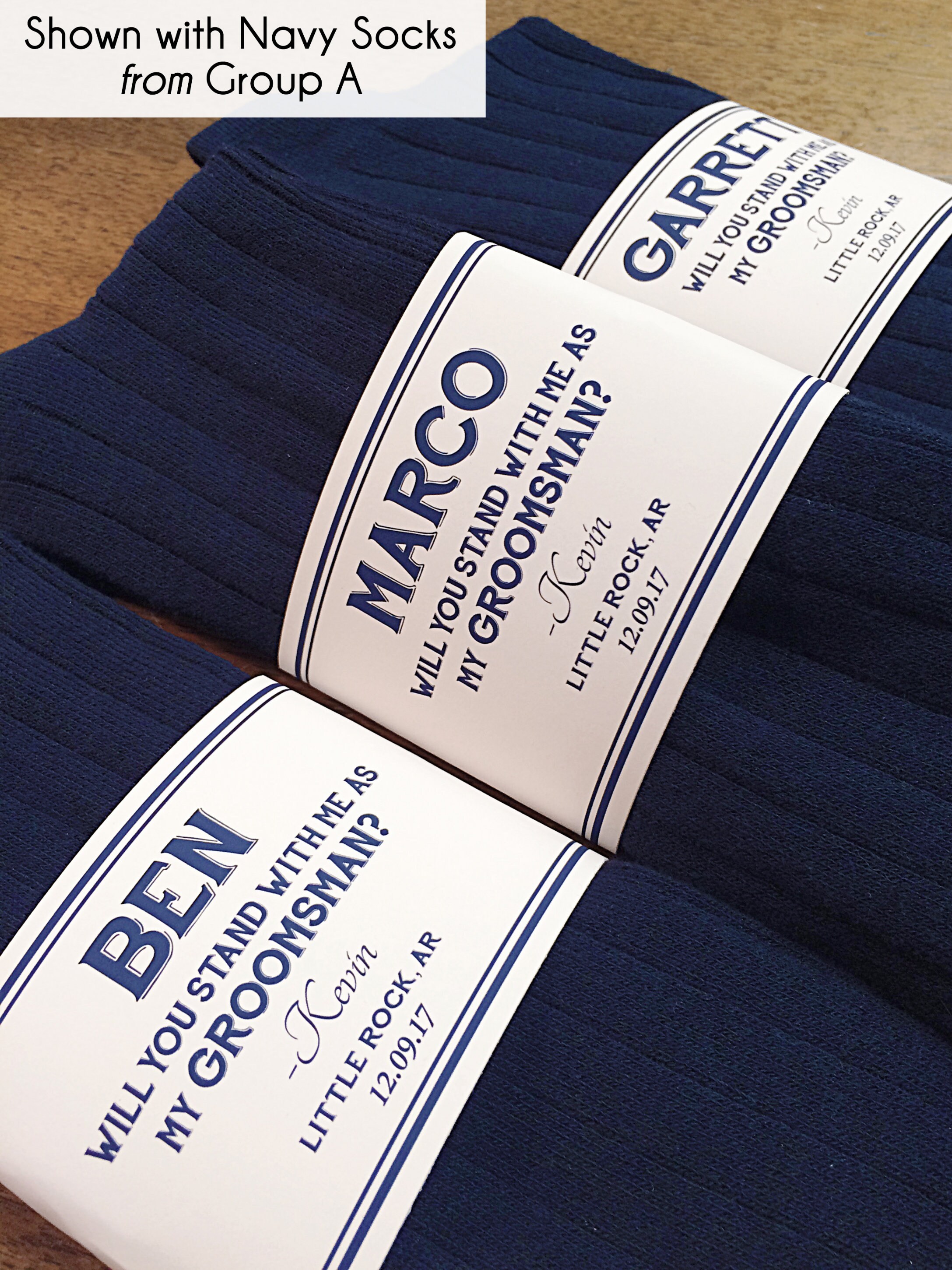 THE ORIGINAL Asking Groomsman Sock Label Groomsman Gift Socks | Etsy