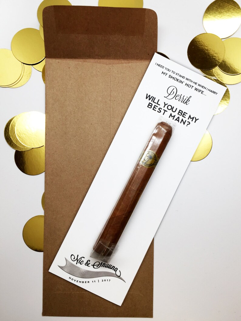 Will You Be My Groomsman Cigar Label / Custom Cigar Groomsmen | Etsy