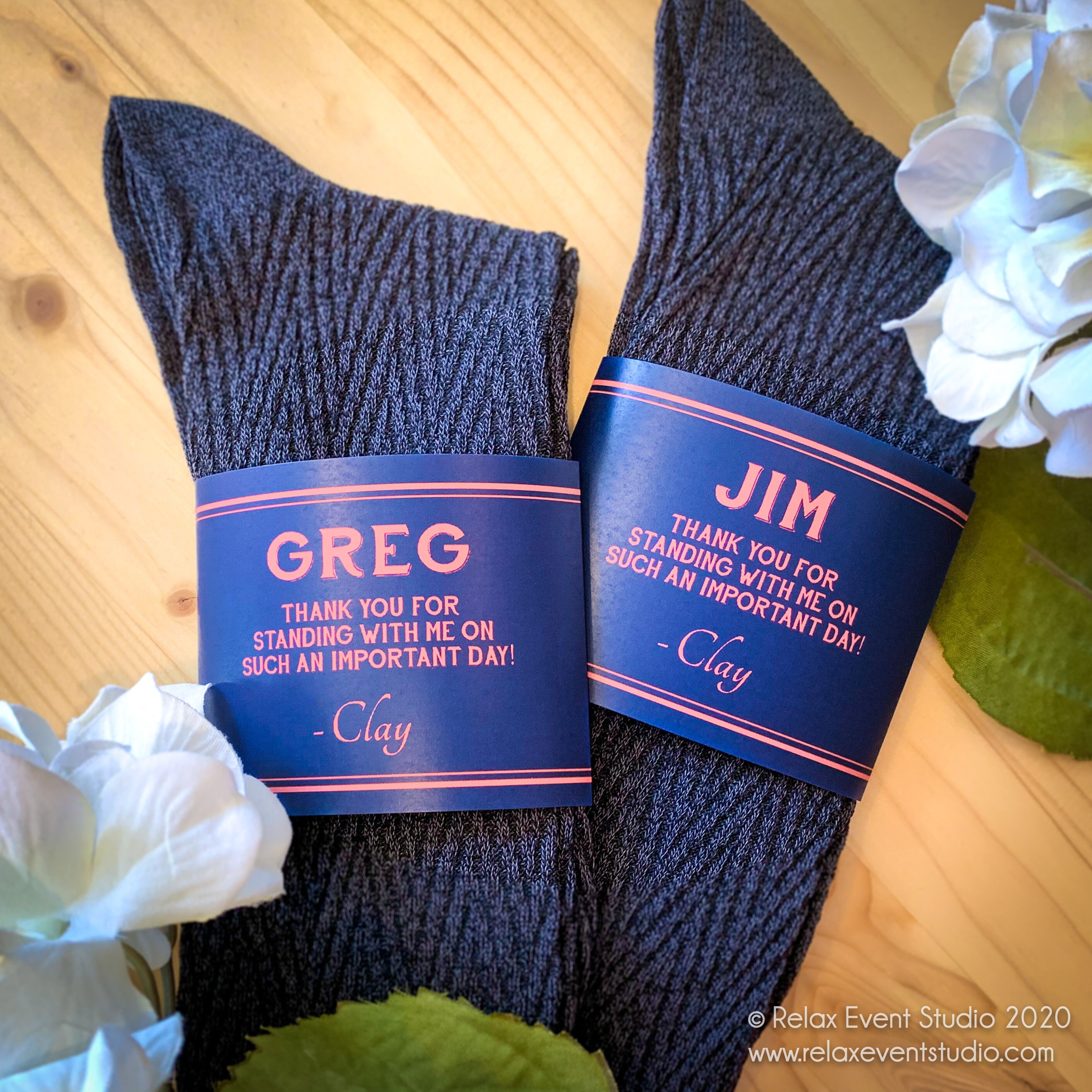 THE ORIGINAL Custom Sock Labels for Groomsman Socks © Etsy