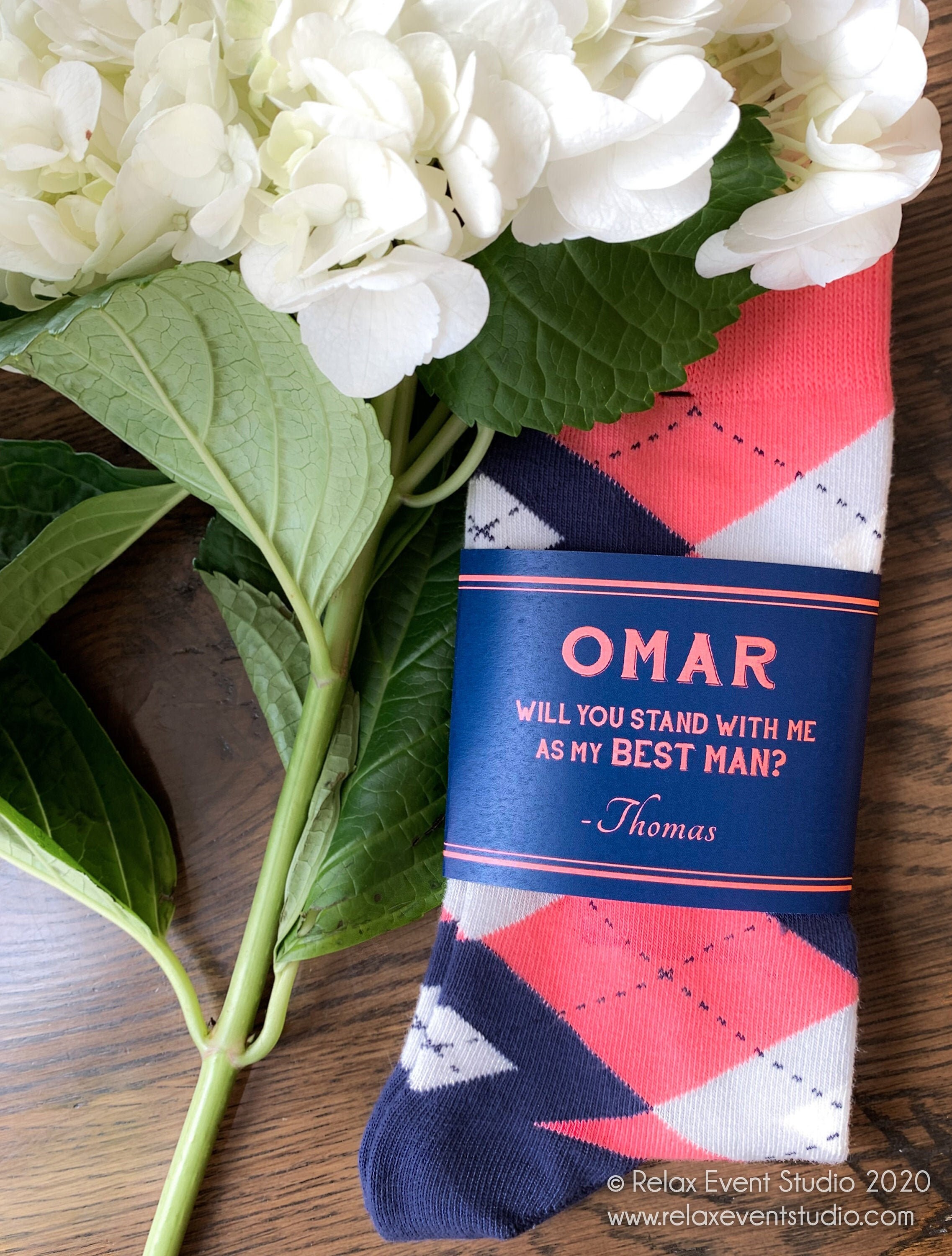THE ORIGINAL Groomsman Socks Label ©