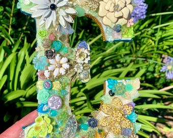 Embellished Letter E Decor