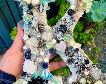 Decorative Jewelled Letter K Art