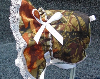 New Handmade Camouflage  Baby Bonnet