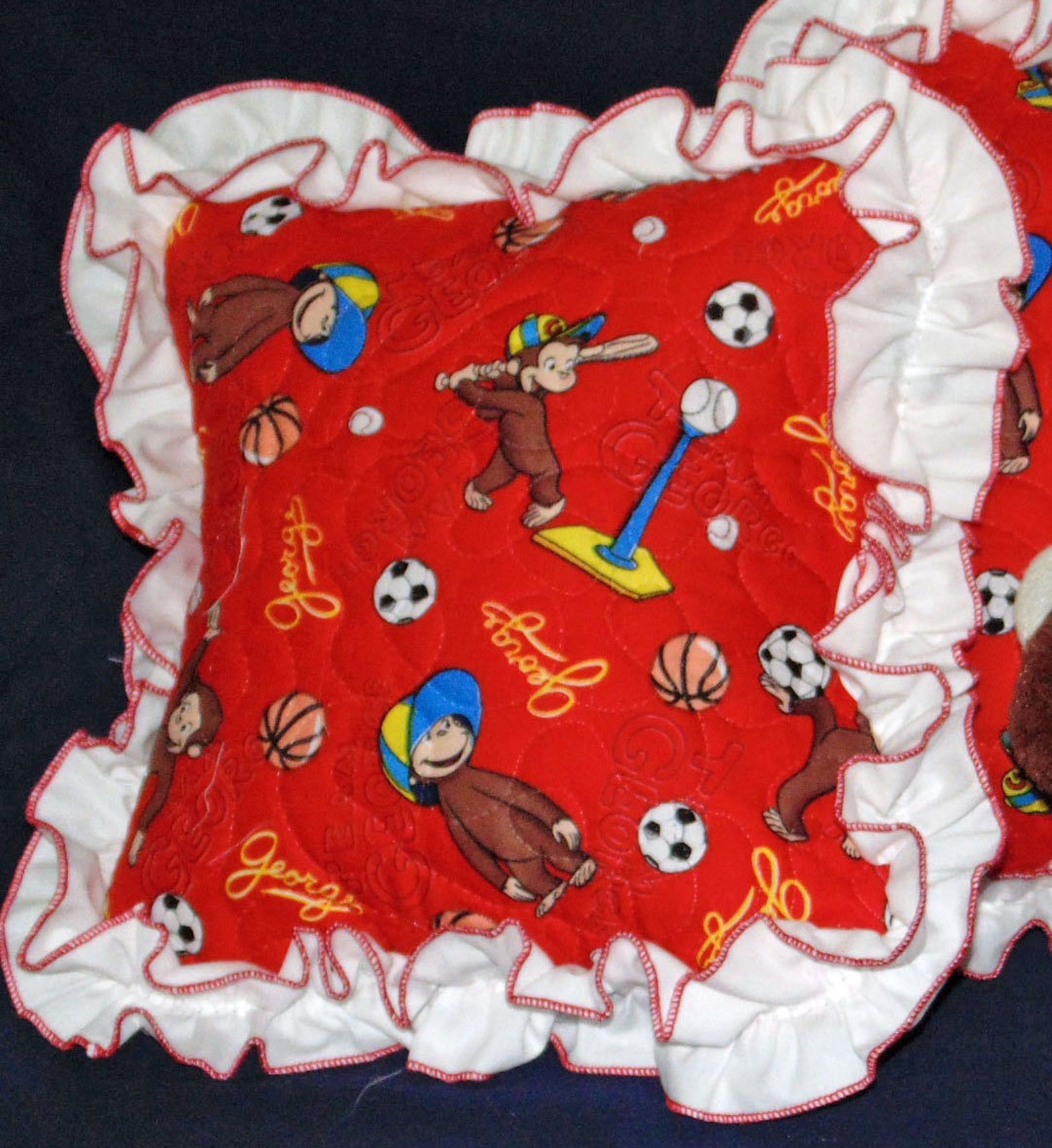 New Handmade Curious 3 Pillow Set Etsy