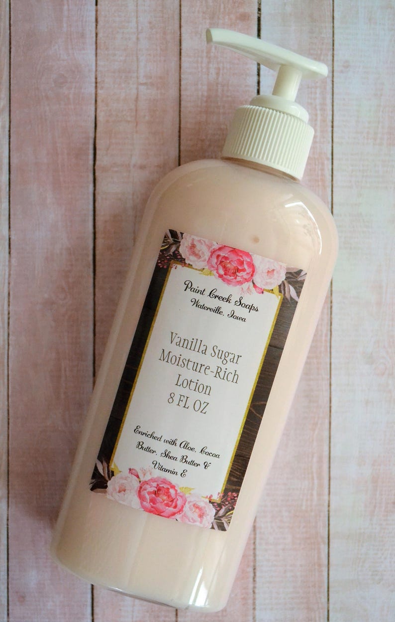 Vanilla Sugar Lotion Vanilla Scented Lotion Body Lotion Etsy