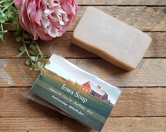 Iowa Soap | Cold Process Handmade Soap | Soap Made in Iowa with Soybean & Corn Oil, Beef Tallow and Lard | Wholesale Iowa Soap | Men's Soap