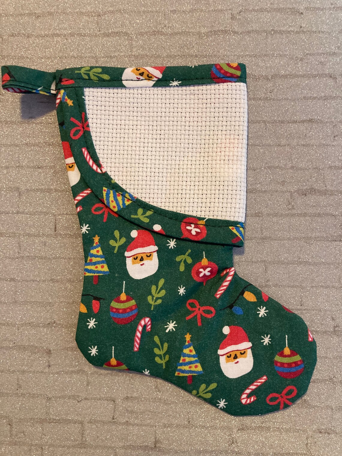 mini cross stitch stockings
