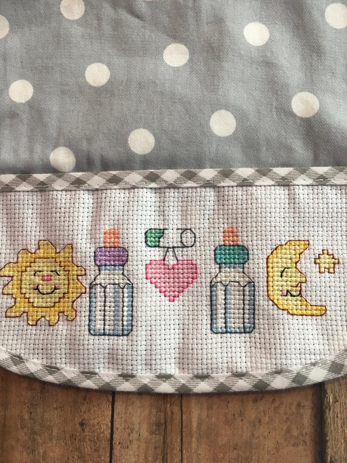 Cross Stitch Baby BibHandmade Newborn GiftCharles Craft Etsy