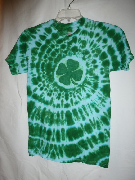shamrock tie dye shirt